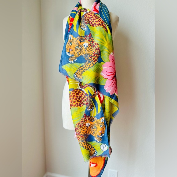 Powder Design Leopard Tropical Jungle Scarf - Picture 6 of 8